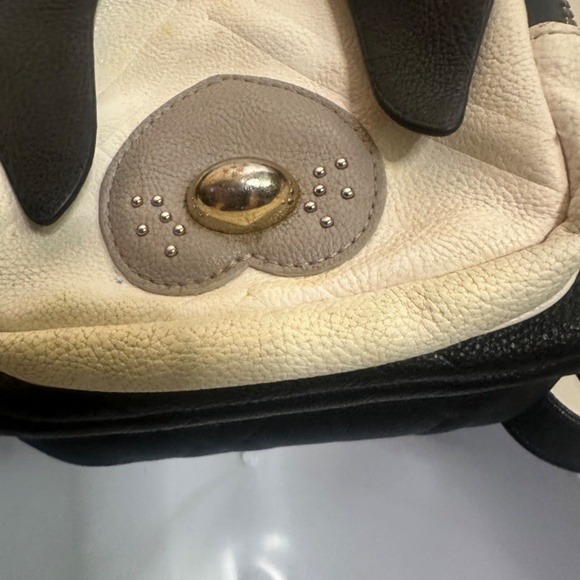 Betsey Johnson Doggy Bag Small Vegan Leather Backpack 8x7x4\